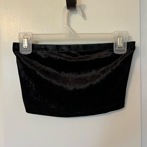Black Velvet Tube Top